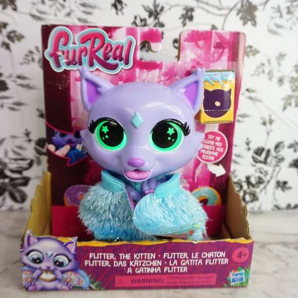 furReal Flitter the Kitten, Interactive Feeding Electronic Pet - Picture 9 of 10